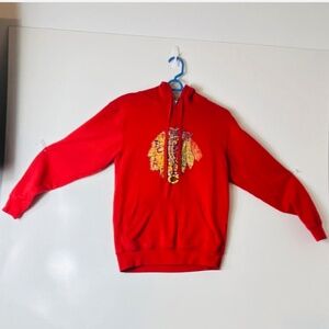 NHL Chicago Blackhawks Red Hoodie - Size S